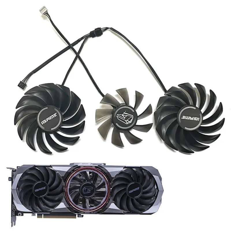 

Вентилятор для видеокарты iGame RTX 3060 3070 TI 3080, 12 В, 3090 А