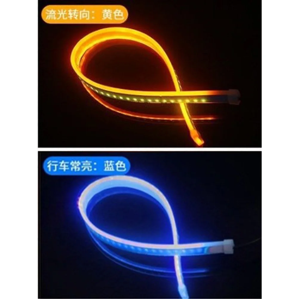 1pc 12V 60cm Car LED Ultra-Thin Daytime Running Lights Blue+Yellow / Red+pink Two-Color Integrated Lights Turn Signals Lamp
1pc 12V 60cm Car LED Ultra-Thin Daytime Running Lights Blue+Yellow / Red+pink Two-Color Integrated Lights Turn Signals Lamp