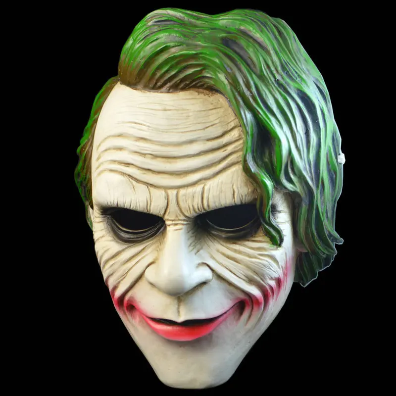 

Marvel The Dark Knight Anime Batman joker PVC high-end latex wig mask cosplay actor's prop helmet Halloween children Toys Gift