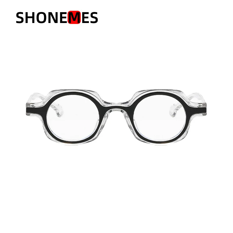 

ShoneMes Anti Blue Light Small Glasses Frames Men Women Eyeglasses Retro Design Optical Eyewear Frame for Unisex