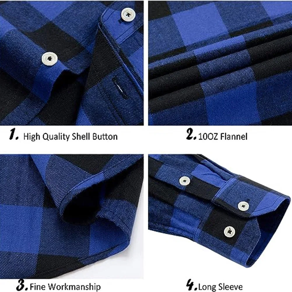 Comfy Fashion Autumn Daily Shirt Top Tops Brand New Button Down Fashion Lapel Long Sleeve Male Plaid Shirts Pocket
Comfy Fashion Autumn Daily Shirt Top Tops Brand New Button Down Fashion Lapel Long Sleeve Male Plaid Shirts Pocket