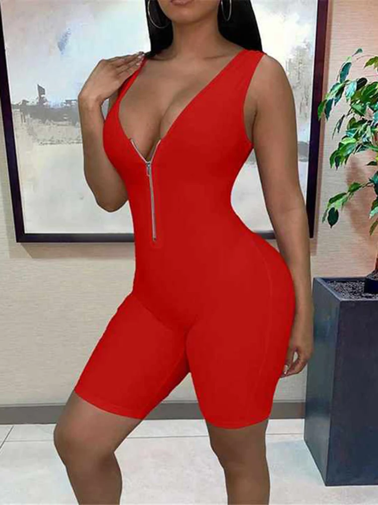 2023 New Europe And America Summer And Autumn Zipper Sexy V-neck Sling Sleeveless Slim Solid Color Jumpsuit Women Spot
2023 New Europe And America Summer And Autumn Zipper Sexy V-neck Sling Sleeveless Slim Solid Color Jumpsuit Women Spot