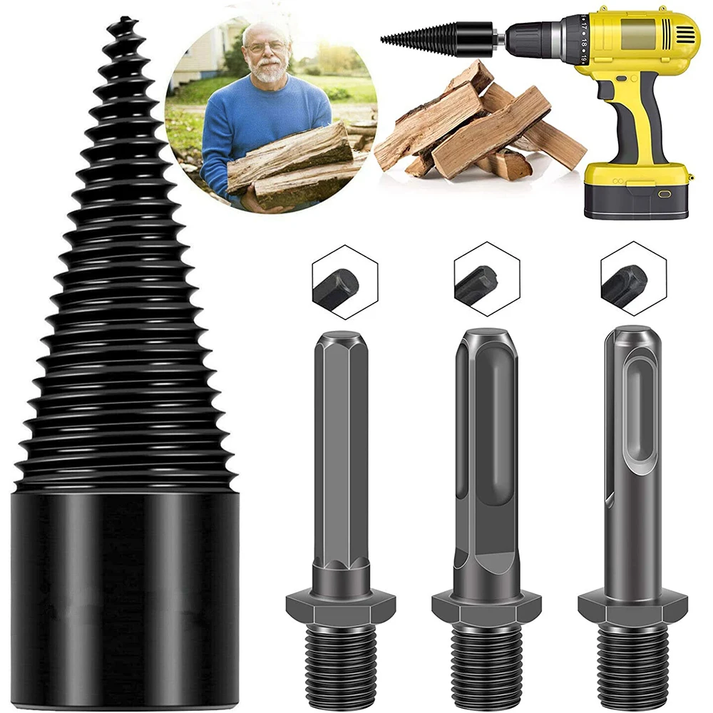 32mm Split Wood Cone-drilling Tool 3 Handle Firewood Machine Drill Wood Cone Reamer Punch Driver Drill Bit Split Drilling Tools
32mm Split Wood Cone-drilling Tool 3 Handle Firewood Machine Drill Wood Cone Reamer Punch Driver Drill Bit Split Drilling Tools