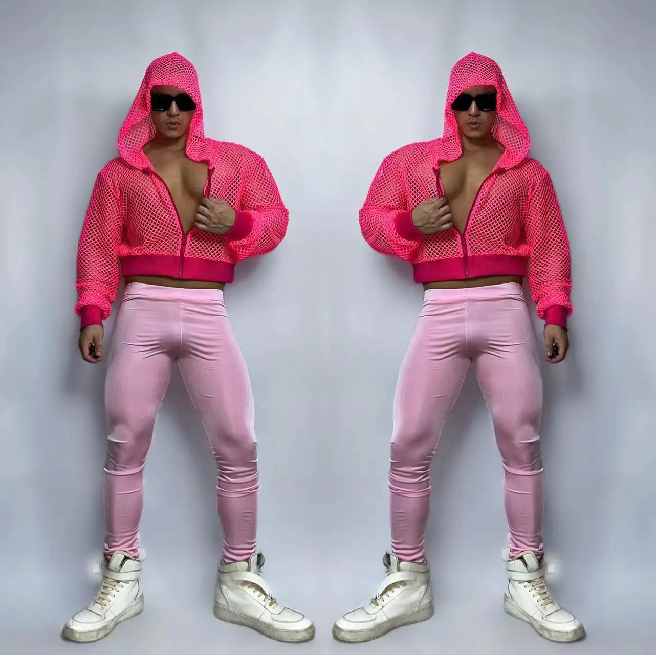 Adult Male Hip Hop Dance Costume Fluorescence Pink Hoodie Skinny Trousers Nightclub Gogo Dance Clothes Rave Outfit VDB5817
Adult Male Hip Hop Dance Costume Fluorescence Pink Hoodie Skinny Trousers Nightclub Gogo Dance Clothes Rave Outfit VDB5817
