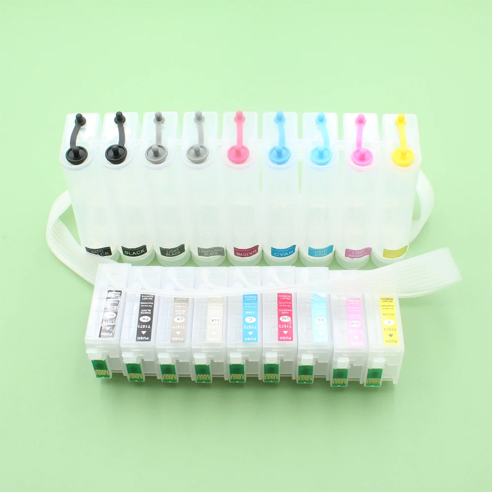 T1571-T1579 Continuous Ink Supply System For Epson Stylus Photo R3000 CISS T1571 CISS With ARC Chip
T1571-T1579 Continuous Ink Supply System For Epson Stylus Photo R3000 CISS T1571 CISS With ARC Chip