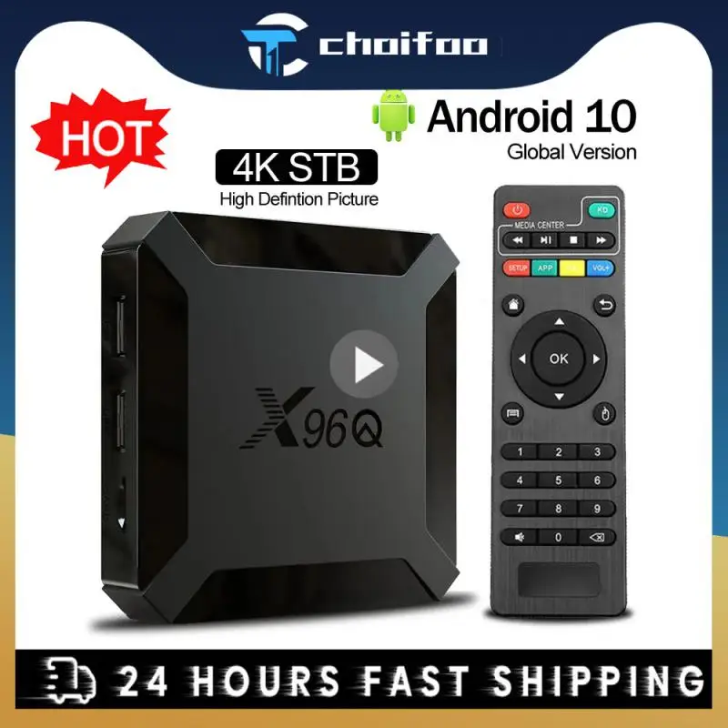 

Fast Shipping X96Q Android 10.0 Smart TV BOX 2GB 16GB Allwinner H313 Quad Core 2.4G WIFI 4K VS X96 Mini Set Top Box 1GB 8GB