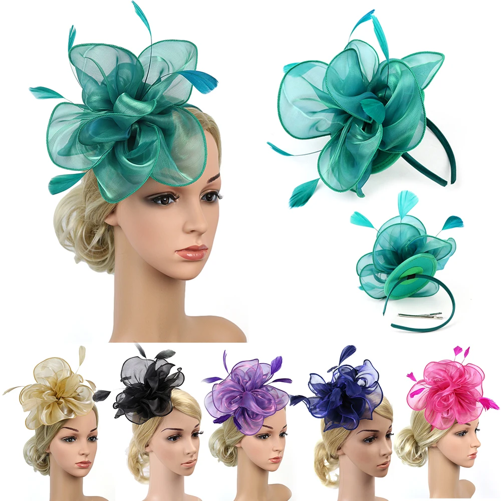 Women's Fashion Feather Flower Wig Hat Wedding Hair Accessories Handmade Flower Mesh Headbands Hair Cards Party Headwear Gifts
Women's Fashion Feather Flower Wig Hat Wedding Hair Accessories Handmade Flower Mesh Headbands Hair Cards Party Headwear Gifts