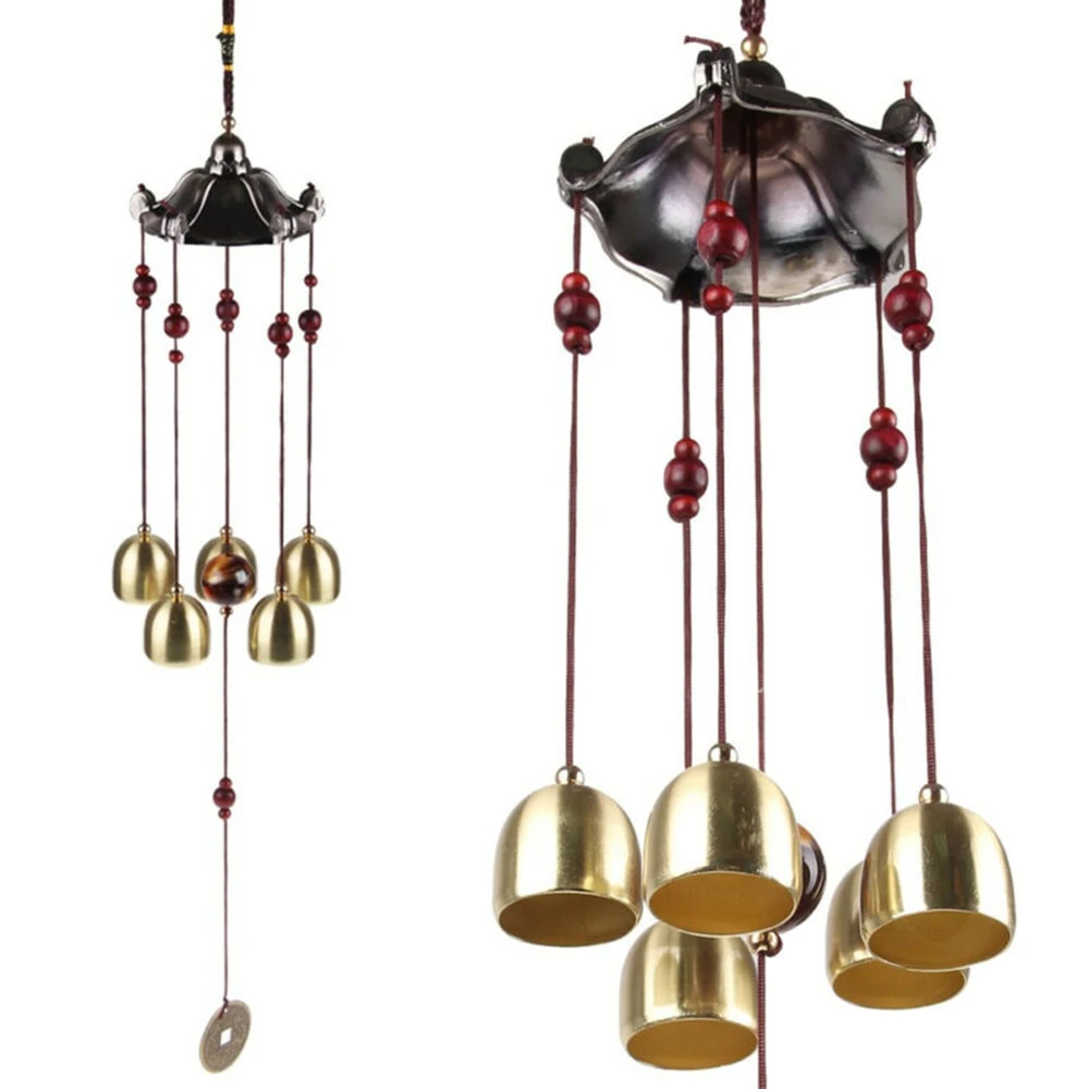 5 Copper Bells Hanging Metal Wind Chimes Outdoor Ancient Coin Decor Garden Yard Copper Wind Chime Hangings Handicrafts
5 Copper Bells Hanging Metal Wind Chimes Outdoor Ancient Coin Decor Garden Yard Copper Wind Chime Hangings Handicrafts