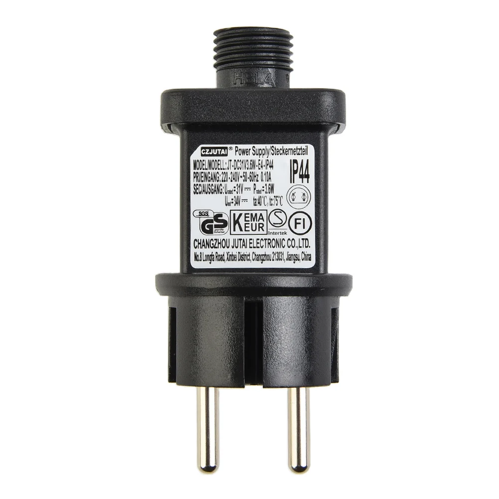 LED Fairy Lights Power Supply Adapter Transformer Driver IP44 31V Max 3.6W Replacement For Low Voltage String Net
LED Fairy Lights Power Supply Adapter Transformer Driver IP44 31V Max 3.6W Replacement For Low Voltage String Net