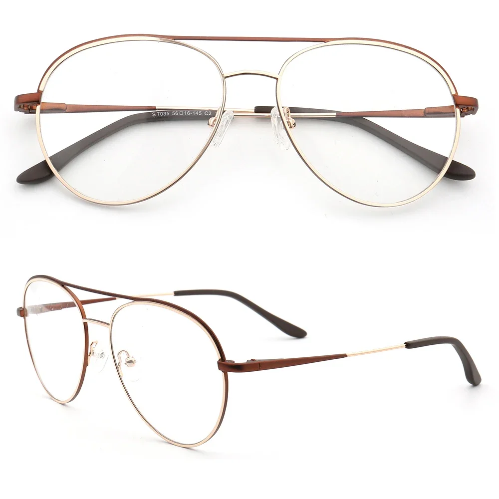 

Men Metal Eyeglass Frame Women Pilot Optical Glasses Frames Vintage Round Spectacles Black Silver Prescription Eyewear