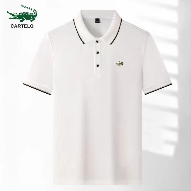 CARTELO Summer New Men's T-Shirt Turn-Down Collar Embroidered POLO Shirt Sports Leisure Business Bottoming Shirt Short Sleeve
CARTELO Summer New Men's T-Shirt Turn-Down Collar Embroidered POLO Shirt Sports Leisure Business Bottoming Shirt Short Sleeve