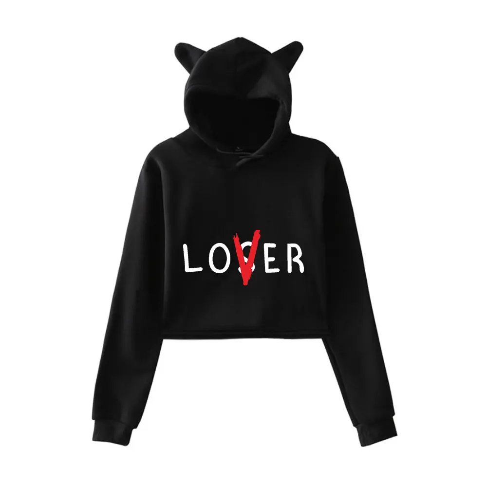 It:Chapter Two Los/ver Loser Lover Hoodie Women Long Sleeve Cute Cat Ear Pullover Hoodie Gril Crop Top
It:Chapter Two Los/ver Loser Lover Hoodie Women Long Sleeve Cute Cat Ear Pullover Hoodie Gril Crop Top