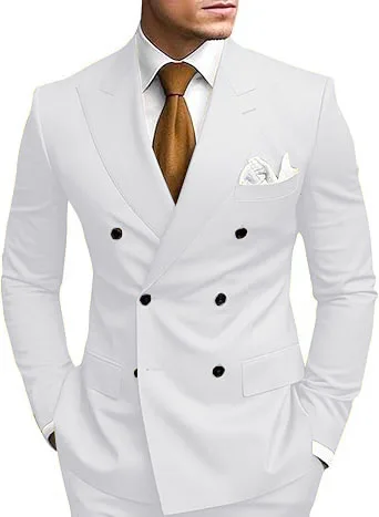 طقم ملابس رجالي مكون من قطعتين مزدوج الصدر، بدلة مزدوجة الشق لفساتين الزفاف، بدلة كاجوال للتخرج طقم ملابس رجالي مكون من قطعتين مزدوج الصدر، بدلة مزدوجة الشق لفساتين الزفاف، بدلة كاجوال للتخرج