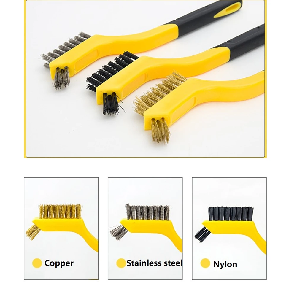 Mini Wire Brush Brass Nylon & Stainless Steel Brushes 1800mm Handle Rust Remover Clean Polish For Plastic Car Dash Trim Vents
Mini Wire Brush Brass Nylon & Stainless Steel Brushes 1800mm Handle Rust Remover Clean Polish For Plastic Car Dash Trim Vents