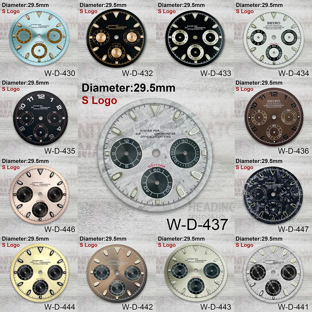 29.5mm S Logo White Panda DTN Dial Suitable For VK63 Movement Green Luminous Watch Modification Accessories
29.5mm S Logo White Panda DTN Dial Suitable For VK63 Movement Green Luminous Watch Modification Accessories