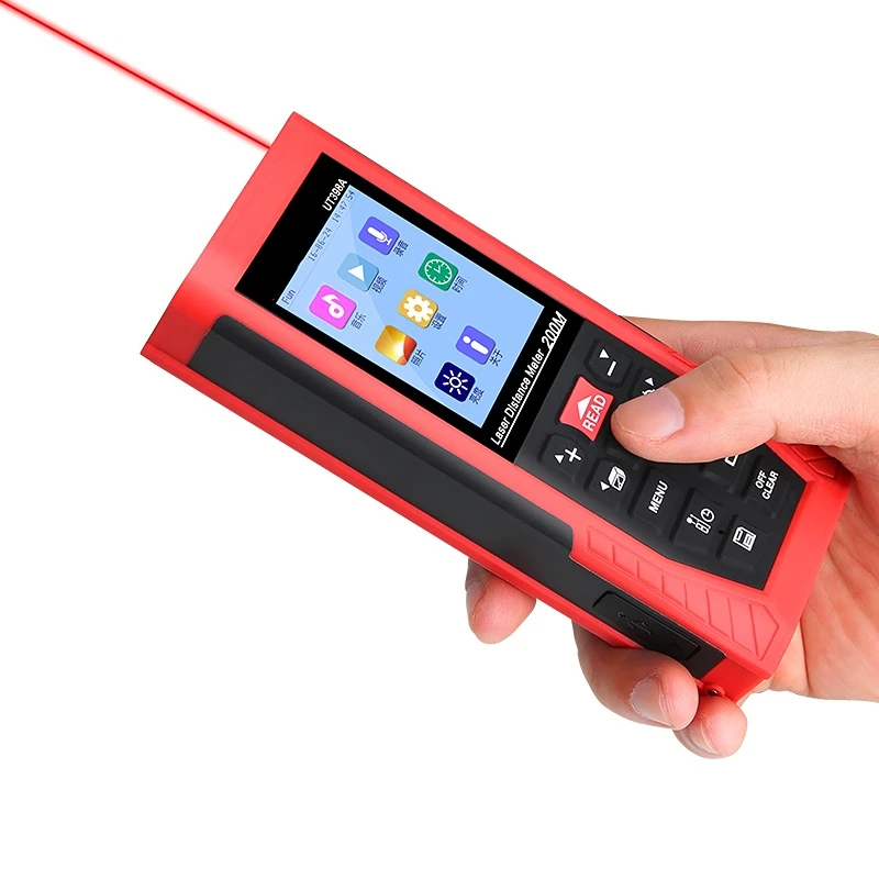 

Professional Laser Distance Meters Lofting Test Levelling Instrument UNI-T UT398A 200m MOQ 1 Piece