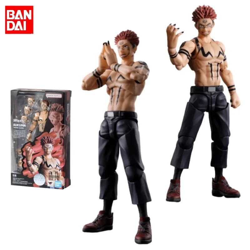 

Bandai Original jujutsukaisen Anime Figure S.H.Figuarts THE SUKUNA Action Figure Toys For Kids Gift Collectible Model Ornaments