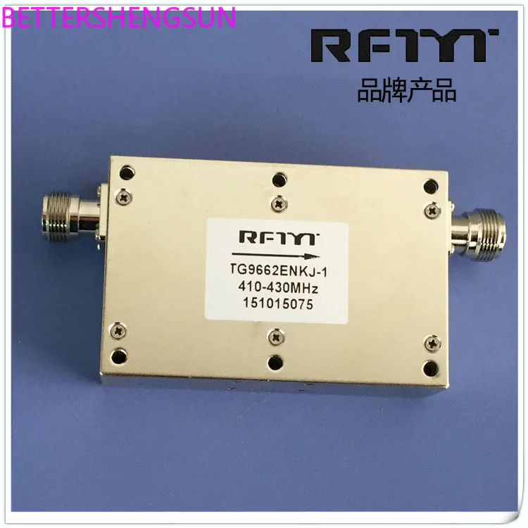 TG9662H series high-power double junction isolator with selectable frequencies in the range of 380-470MHz
TG9662H series high-power double junction isolator with selectable frequencies in the range of 380-470MHz