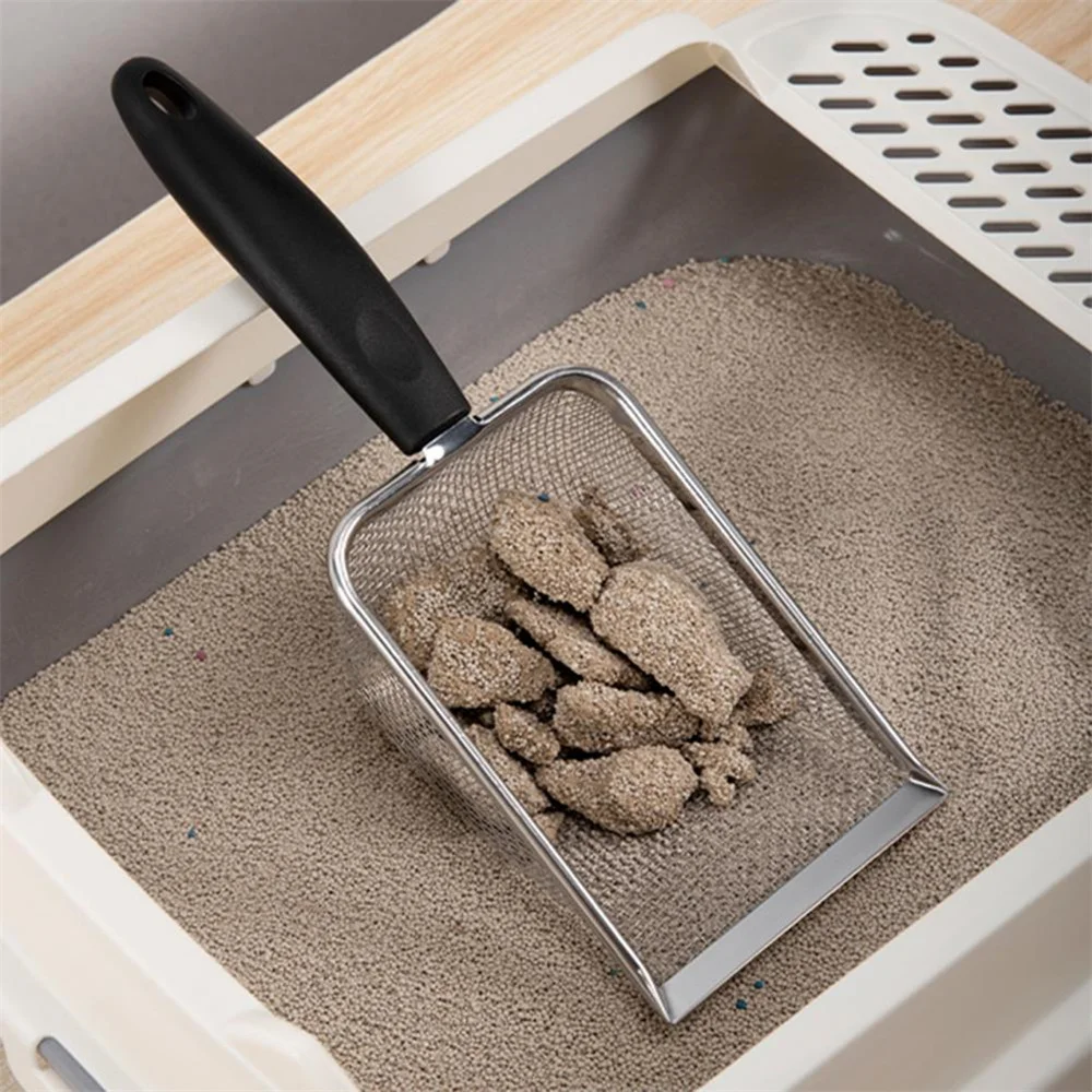 

Sand Reptile Scoop Litter Scooper Mesh Reptiles Substrate Box Filtering Steel Stainless Bedding Cleaner Cat Sifter Metal Fine