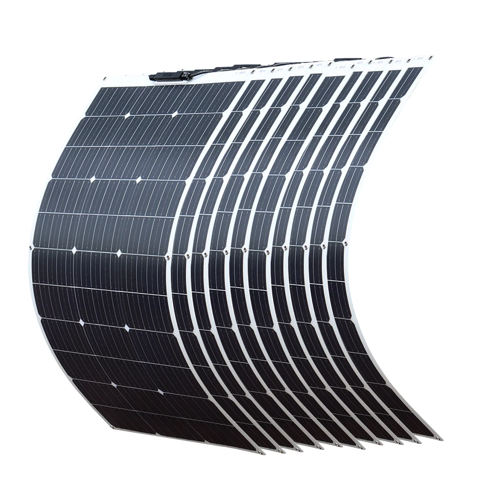 

XINPUGUANG 100w 200W 300W 400W 1000w flexible solar panel efficiency cell DIY module PV 12v battery RV boat yard power charge