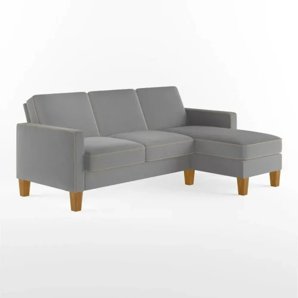 Living room L-shaped sofa, 74.8 inches long x 26 inches wide x 16.1 inches high, profile sofa, gray, household sofa
Living room L-shaped sofa, 74.8 inches long x 26 inches wide x 16.1 inches high, profile sofa, gray, household sofa
