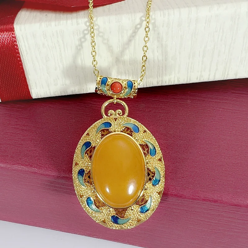 Amber Beeswax Oval Egg Pendant Necklace Female Engagement Accessories Tide 925 Sterling Silver Clavicle Necklace Women Jewelry 26 Mallzona Sc0e8d2e9ebbd4effb8efda3773c7cf96F Amber Beeswax Oval Egg Pendant Necklace Female Engagement Accessories Tide 925 Sterling Silver Clavicle Necklace Women Jewelry Mallzona