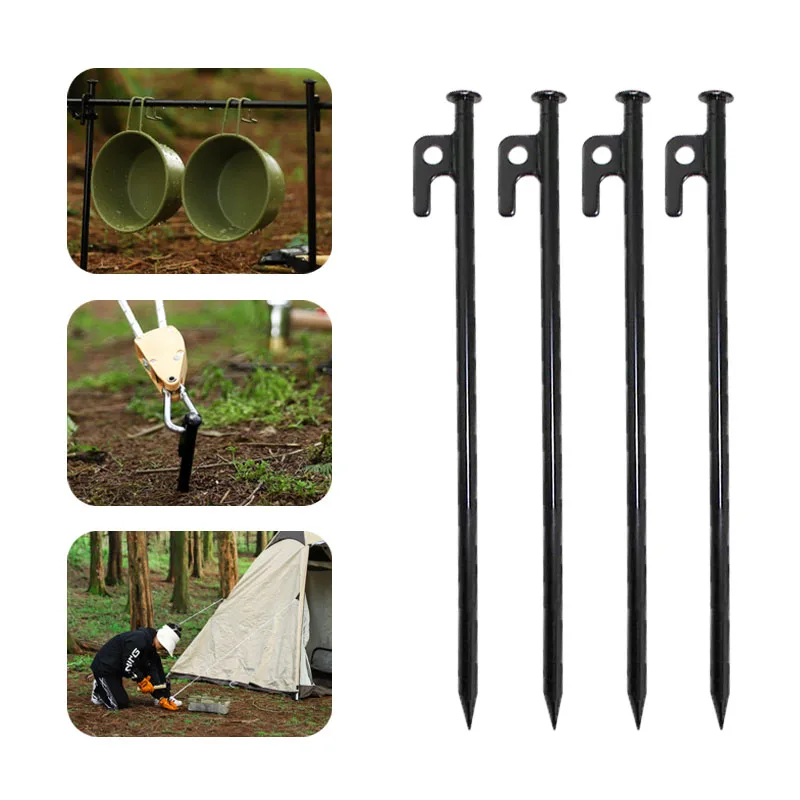 

30cm Metal Tent Pegs Nails Stake Camping Hiking Beach Equipment Durable Outdoor Tent Traveling Sand Ground Anchor Accessories