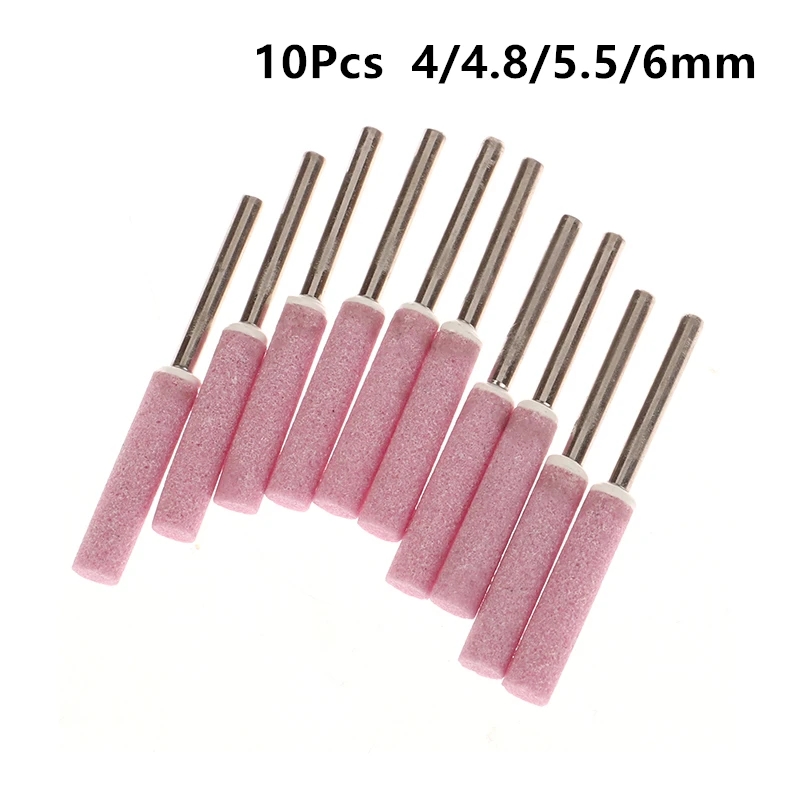 

10Pcs Chainsaw Sharpener Grinding Stone File 4/4.8/5.5/6mm Chains Saw Sharpening Set Polishing Metals Stones