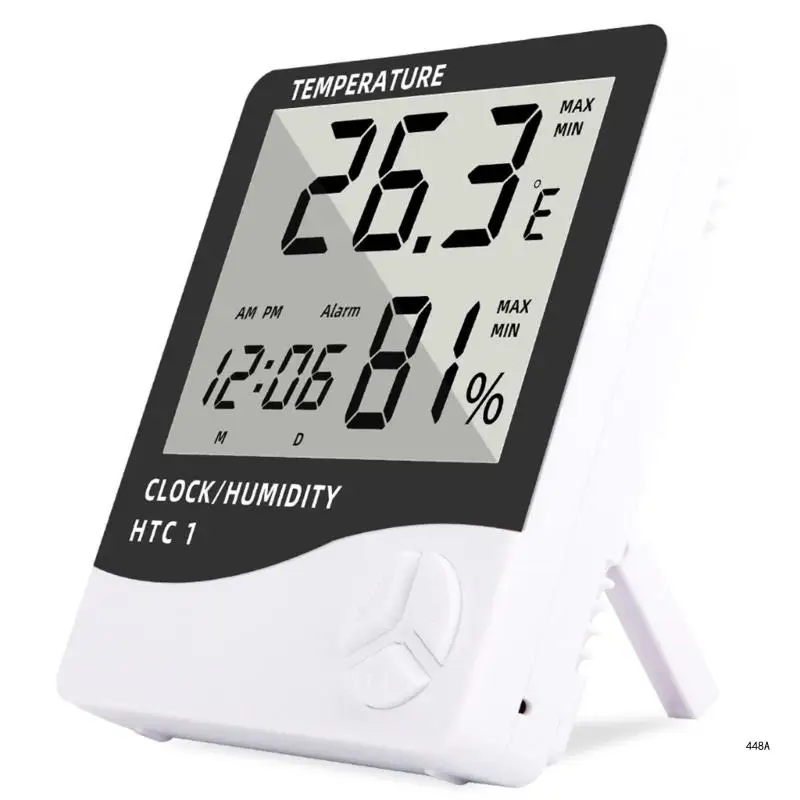Temperature Humidity Detector Wall Mounted Desktop Electronic Humidity Sensor Temperature Meter Gauge for Indoor Home
Temperature Humidity Detector Wall Mounted Desktop Electronic Humidity Sensor Temperature Meter Gauge for Indoor Home