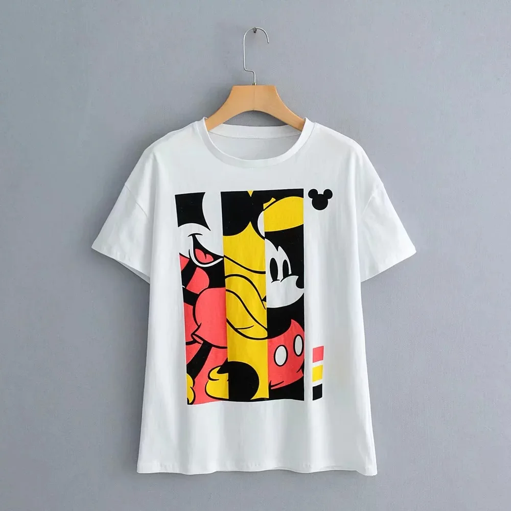 Disney Mickey Mouse Woman Tshirts Summer New Minnie Tops Fashion Leisure Wild Printed T-shirt Graphic Tees Women Kawaii Clothes
Disney Mickey Mouse Woman Tshirts Summer New Minnie Tops Fashion Leisure Wild Printed T-shirt Graphic Tees Women Kawaii Clothes