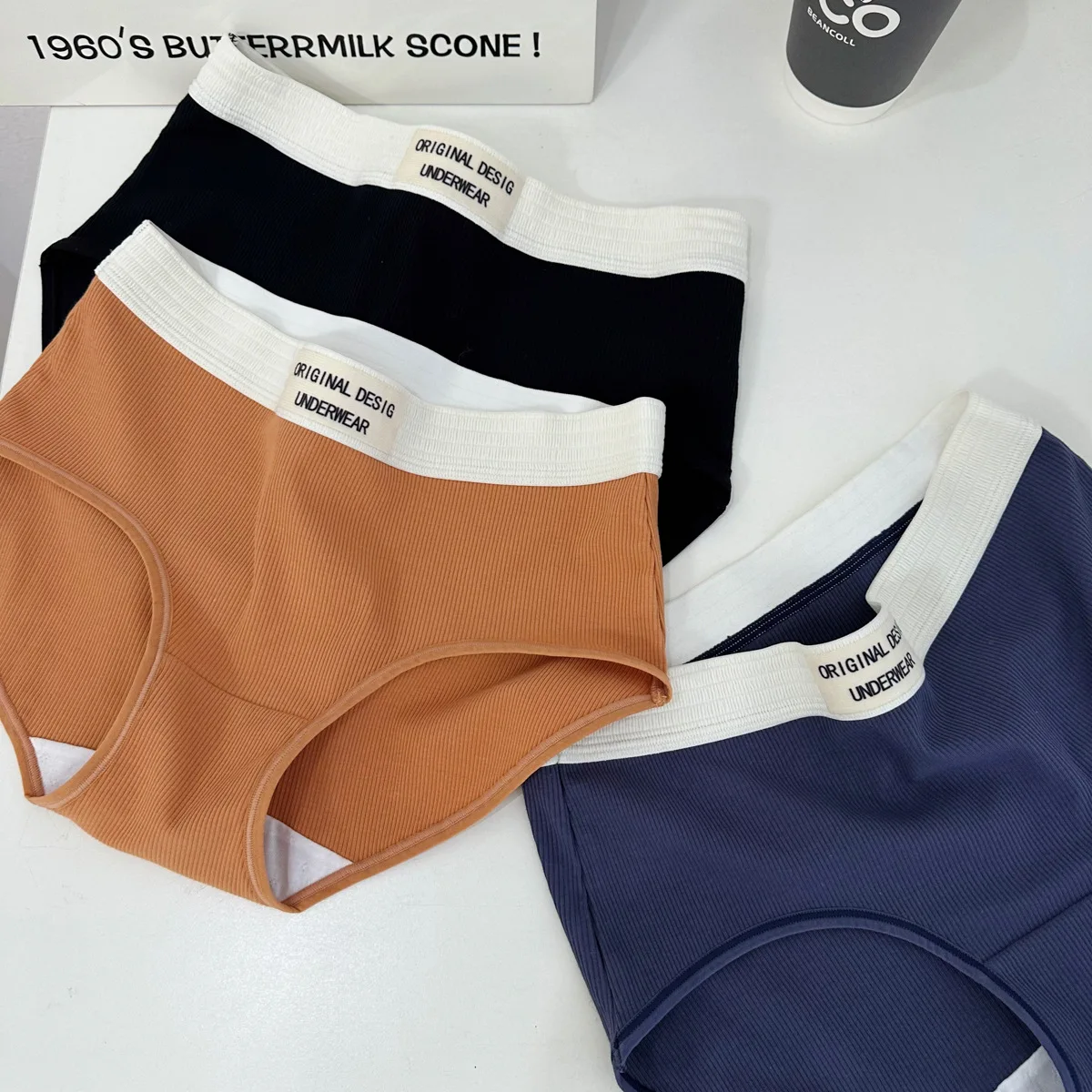 5A Bacteriostatic 50 Pieces Cotton Ribbed Vintage Contrast Women's Pants Letter Stretch Waist Cotton Crotch Briefs
5A Bacteriostatic 50 Pieces Cotton Ribbed Vintage Contrast Women's Pants Letter Stretch Waist Cotton Crotch Briefs