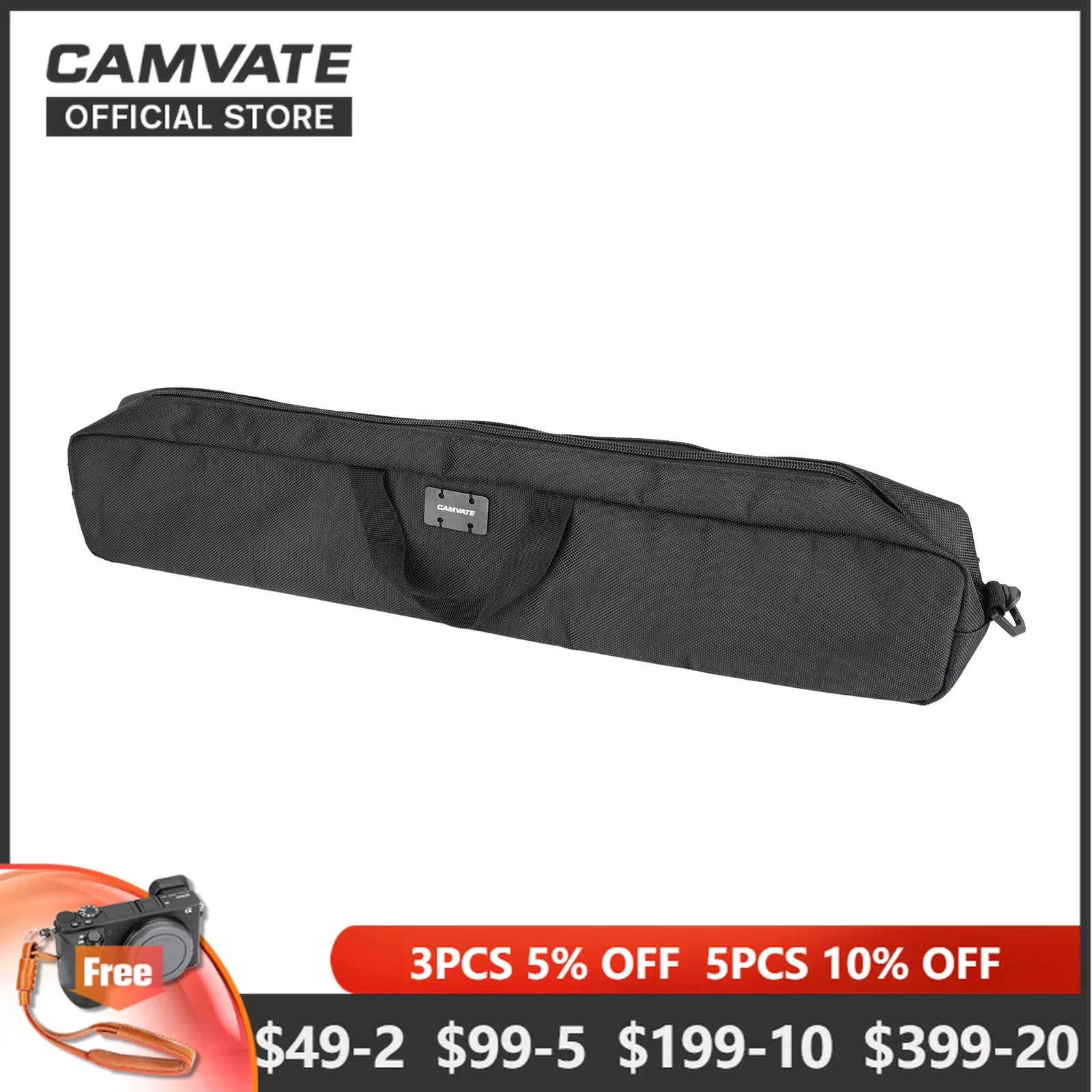 CAMVATE Portable Tripod Storage Bag Photography Carrying Bag WIth Adjustable Shoulder Straps For Tripod / Monopod / Light Stand
CAMVATE Portable Tripod Storage Bag Photography Carrying Bag WIth Adjustable Shoulder Straps For Tripod / Monopod / Light Stand