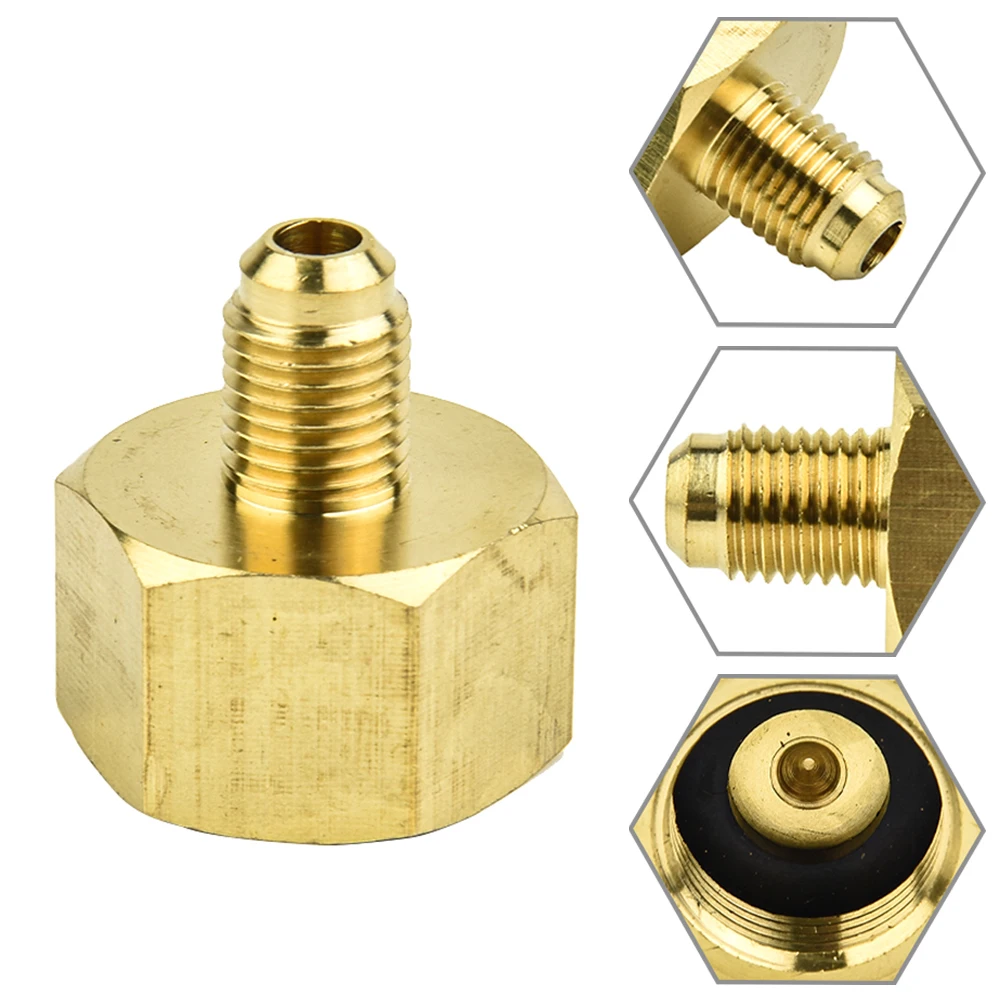 

Part Bottle Adapter Accessories 1/4SAE G3/4 60g Brass Car Conditioner Adapter Bottle Adapter Useful Anti-aging