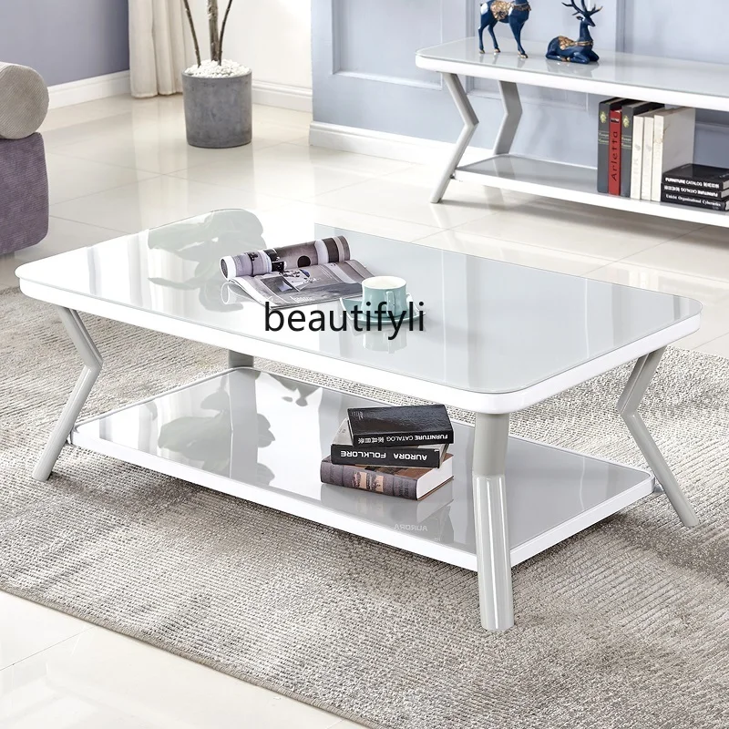 HJ Tea Table Paint TV Cabinet Set Living Room Simple Tempered Glass Table
HJ Tea Table Paint TV Cabinet Set Living Room Simple Tempered Glass Table