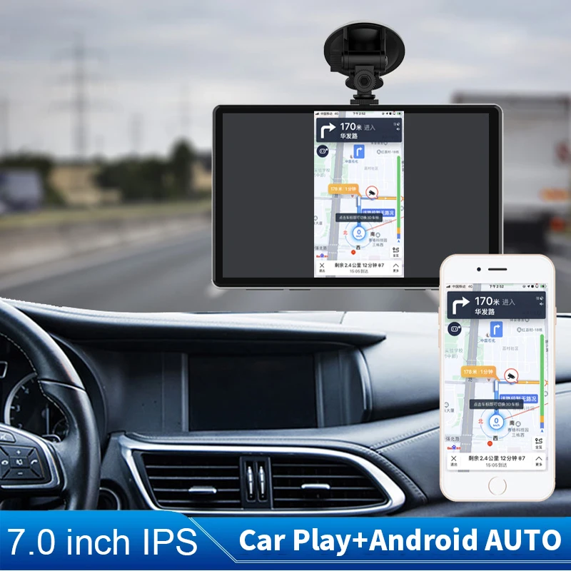 

4K Dash Cam Wireless CarPlay Android Auto Dual Len Car DVR Video Recorder GPS Navigatio Park AUX Car Camera RearView Mirror Wifi