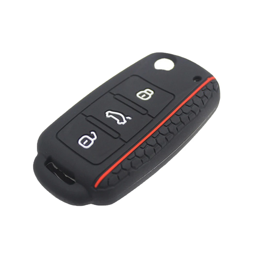 Silicone Car Remote Key Case Cover for Golf for Passat for T5 Up Eos for Skoda Octavia Precise Cutouts Red/Blue
Silicone Car Remote Key Case Cover for Golf for Passat for T5 Up Eos for Skoda Octavia Precise Cutouts Red/Blue