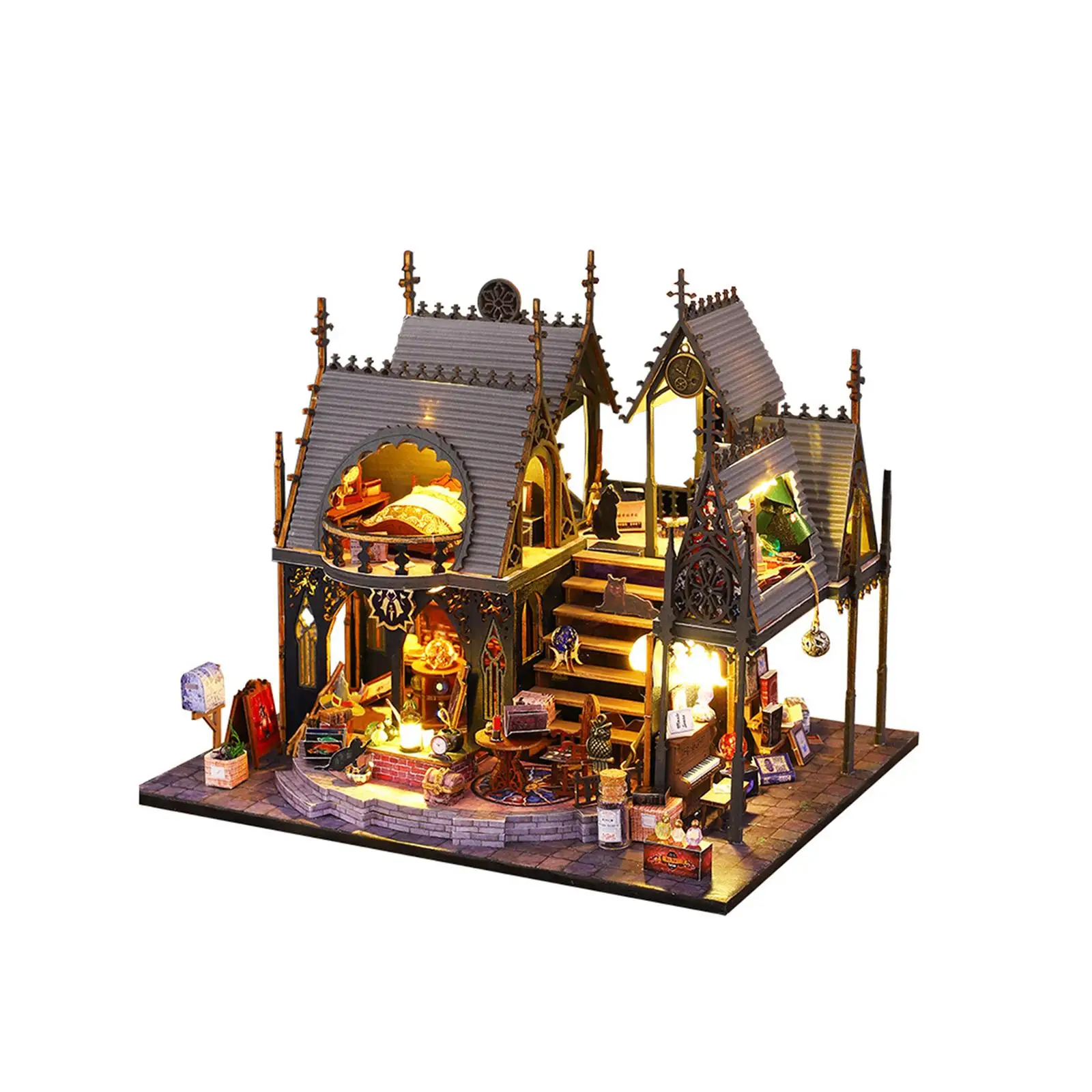 Wooden Miniature Dollhouse DIY Kits DIY Miniature Dollhouse Kits with Furniture Building Set for Teens Boys Birthday Gifts
Wooden Miniature Dollhouse DIY Kits DIY Miniature Dollhouse Kits with Furniture Building Set for Teens Boys Birthday Gifts