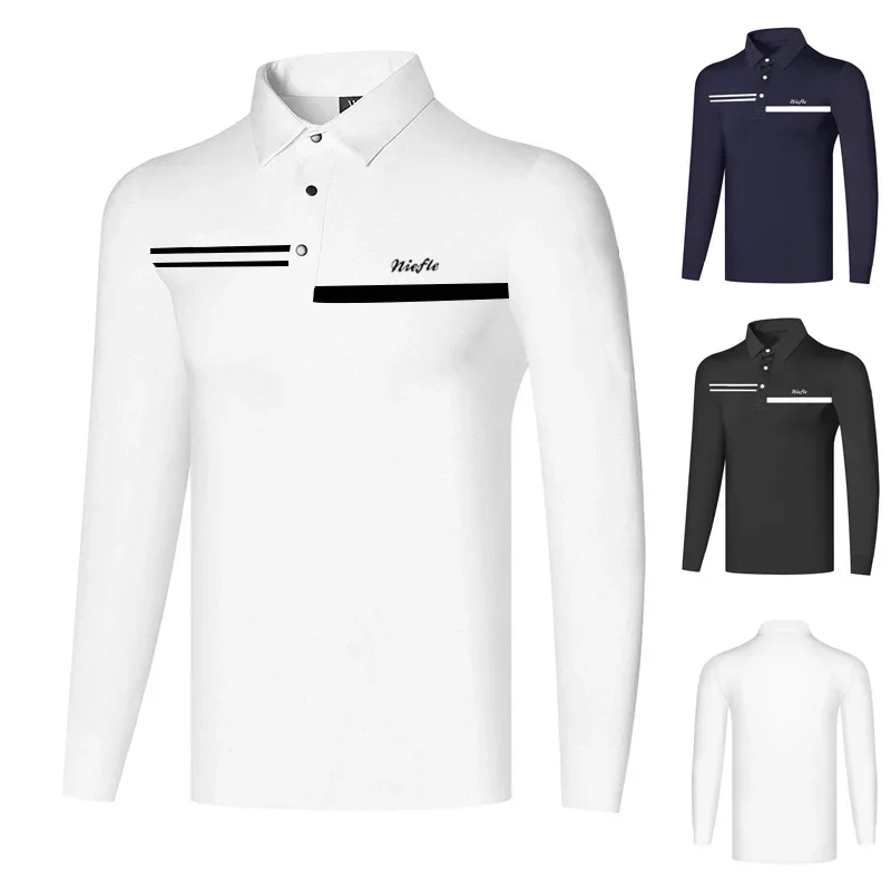 Golf Apparel Autumn Men's Long Sleeve Comfortable Casual Fashion High Quality Sports T-Shirt Polo Shirt Anti-Pilling Top
Golf Apparel Autumn Men's Long Sleeve Comfortable Casual Fashion High Quality Sports T-Shirt Polo Shirt Anti-Pilling Top