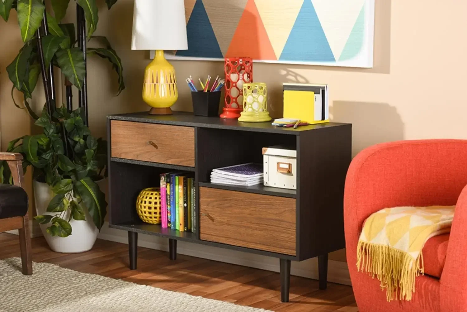 Modern wood decorative feature cabinet. Console table for Dining Room, Living Room, Black
Modern wood decorative feature cabinet. Console table for Dining Room, Living Room, Black