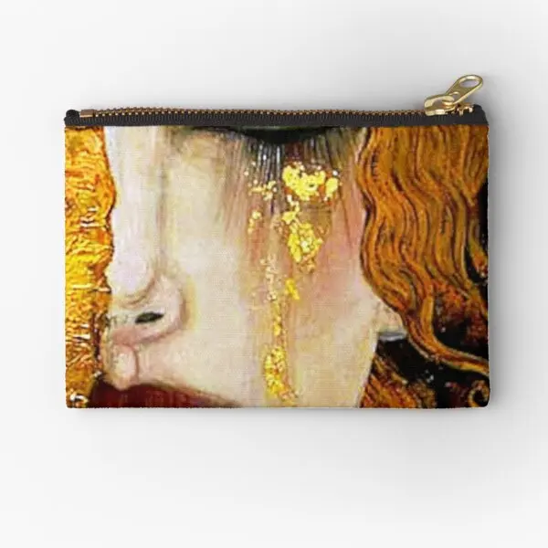 

Freya Is Tears By Gustav Klimt W Signa Zipper Pouches Key Pure Wallet Women Panties Money Men Pocket Underwear Bag Small