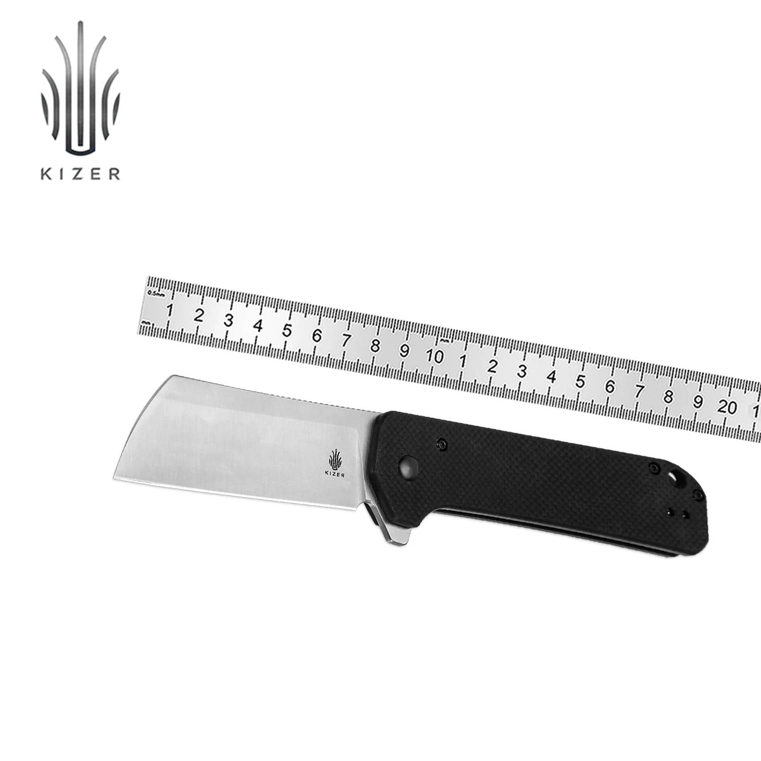 Kizer Pocket EDC Knife Ruler L4003A1 2023 New Black G10 Handle with 9Cr18MoV Steel Blade Outdoor Bushcraft Knife
Kizer Pocket EDC Knife Ruler L4003A1 2023 New Black G10 Handle with 9Cr18MoV Steel Blade Outdoor Bushcraft Knife