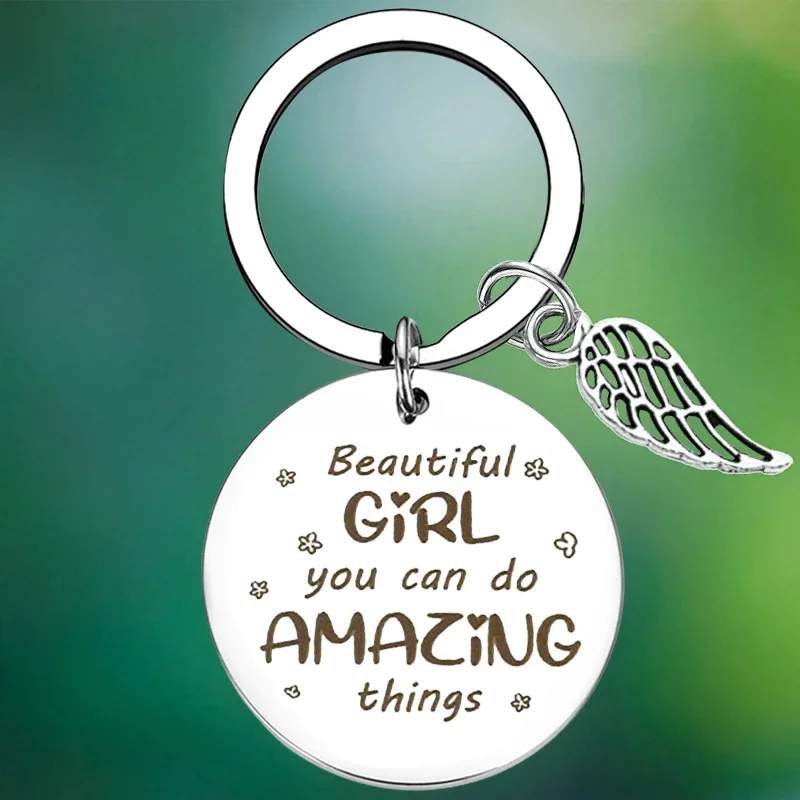 

Women Girl Inspirational Keychain Sister Gifts Key Chain Pendant Daughter Best friend Christmas Gifts