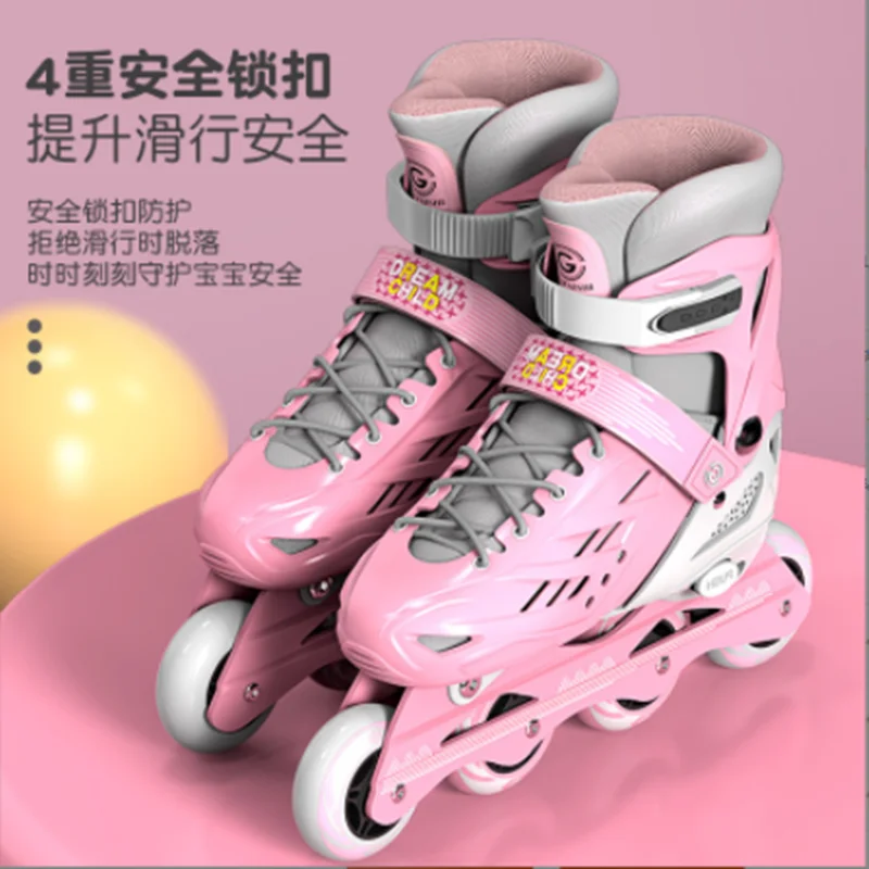 Wheel skates children's skates girls boys beginners can adjust adult professional slippery ice
Wheel skates children's skates girls boys beginners can adjust adult professional slippery ice