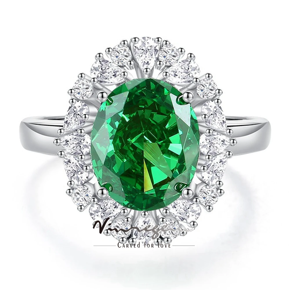 Vinregem 9*11MM 5CT Oval Cut Emerald Sapphire Citrine Gems Classic Ring for Women 925 Sterling Silver Wedding Engagement Jewelry
Vinregem 9*11MM 5CT Oval Cut Emerald Sapphire Citrine Gems Classic Ring for Women 925 Sterling Silver Wedding Engagement Jewelry