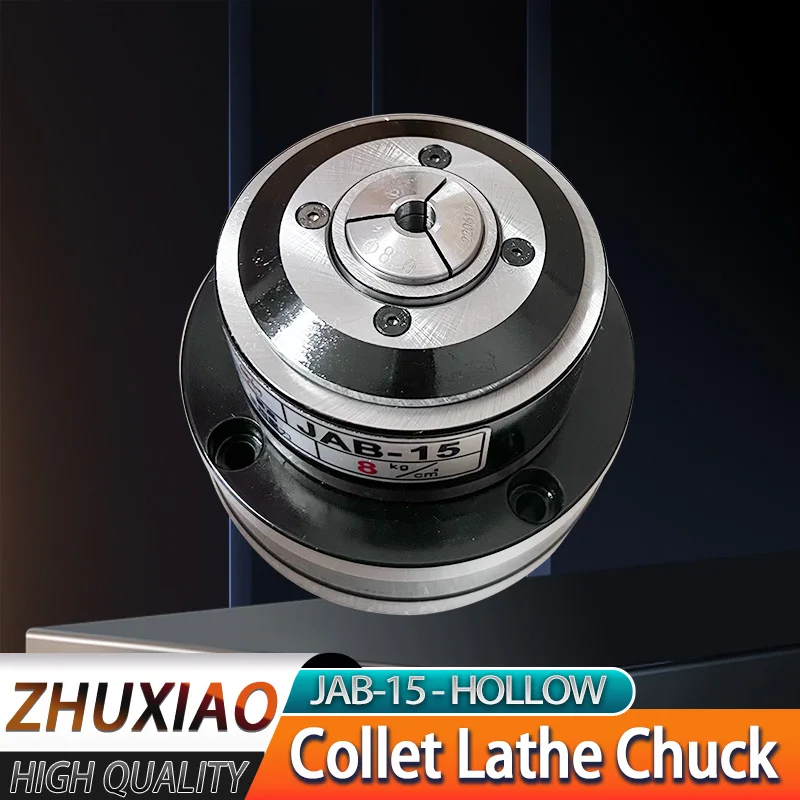 

JAB-15 Collet Lathe Pneumatic Chuck Rotatable chuck for CNC lathes Fixture tool Collet Air Chucks