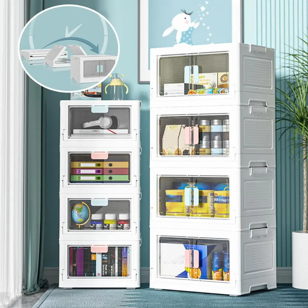 Book Storage Box Transparent Foldable 4 Caster Wheels Front Flip- Lid Stackable Kids Toys Organizer Container Home Supplies
Book Storage Box Transparent Foldable 4 Caster Wheels Front Flip- Lid Stackable Kids Toys Organizer Container Home Supplies