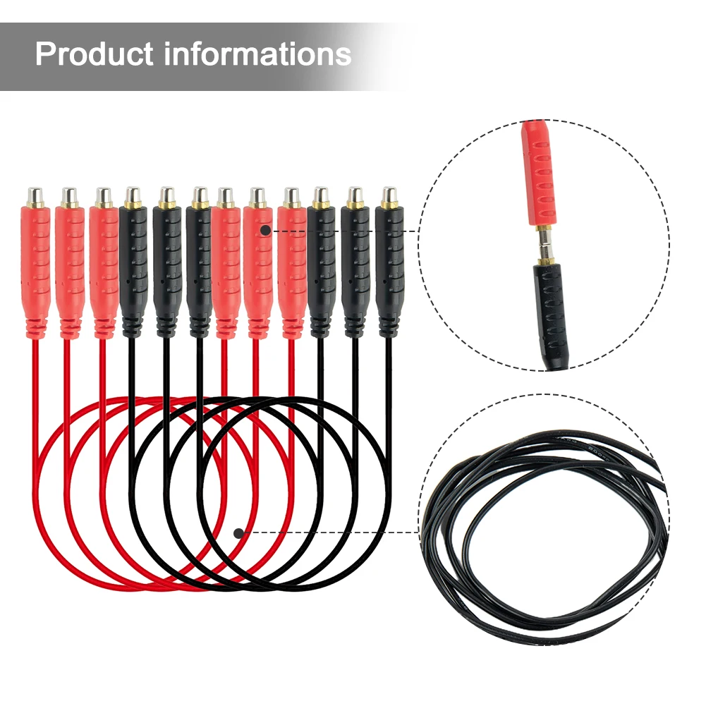 6Pcs Multimeter Magnetic Test Leads Silicon E Soft Flexible Jumper Test Wires 30VAC 5A 3.3ft Test Tools
6Pcs Multimeter Magnetic Test Leads Silicon E Soft Flexible Jumper Test Wires 30VAC 5A 3.3ft Test Tools
