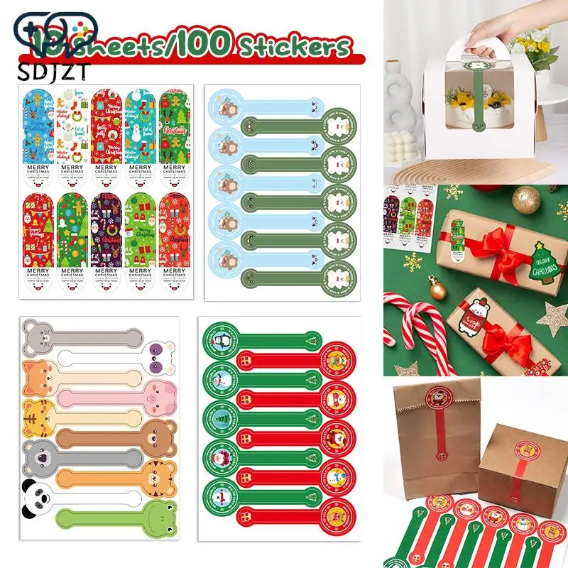 100Pcs Christmas Sealing Stickers Baking Cake Box Cartoon Animal Label Stickers DIY Packaging Box Decorative Stickers
100Pcs Christmas Sealing Stickers Baking Cake Box Cartoon Animal Label Stickers DIY Packaging Box Decorative Stickers