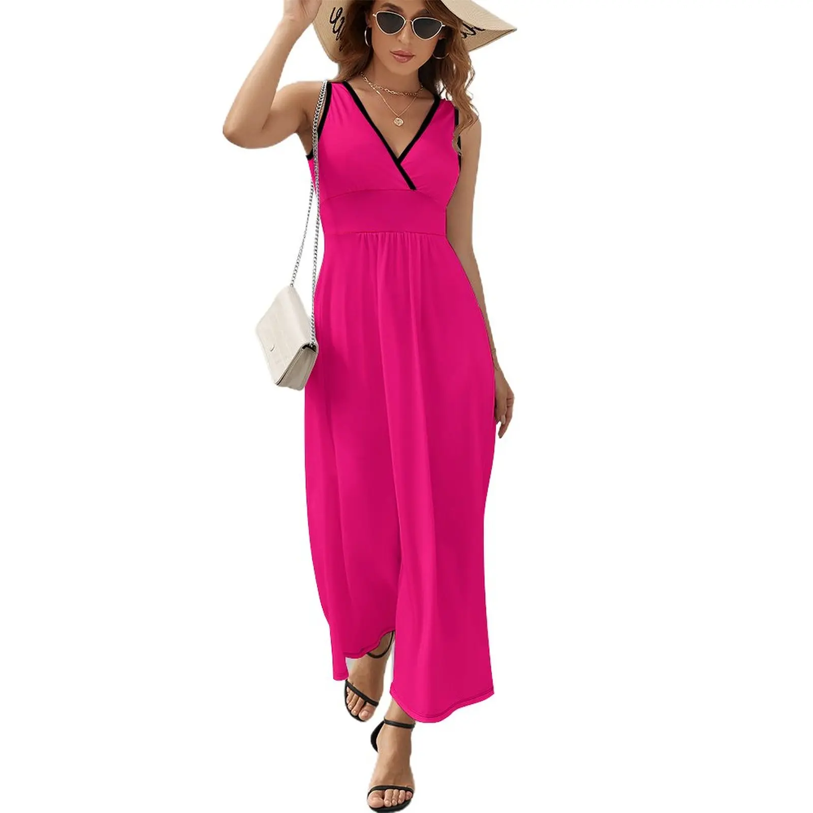 Hot Neon Pink Sleeveless Dress Casual dresses elegant party dress for women 2024
Hot Neon Pink Sleeveless Dress Casual dresses elegant party dress for women 2024