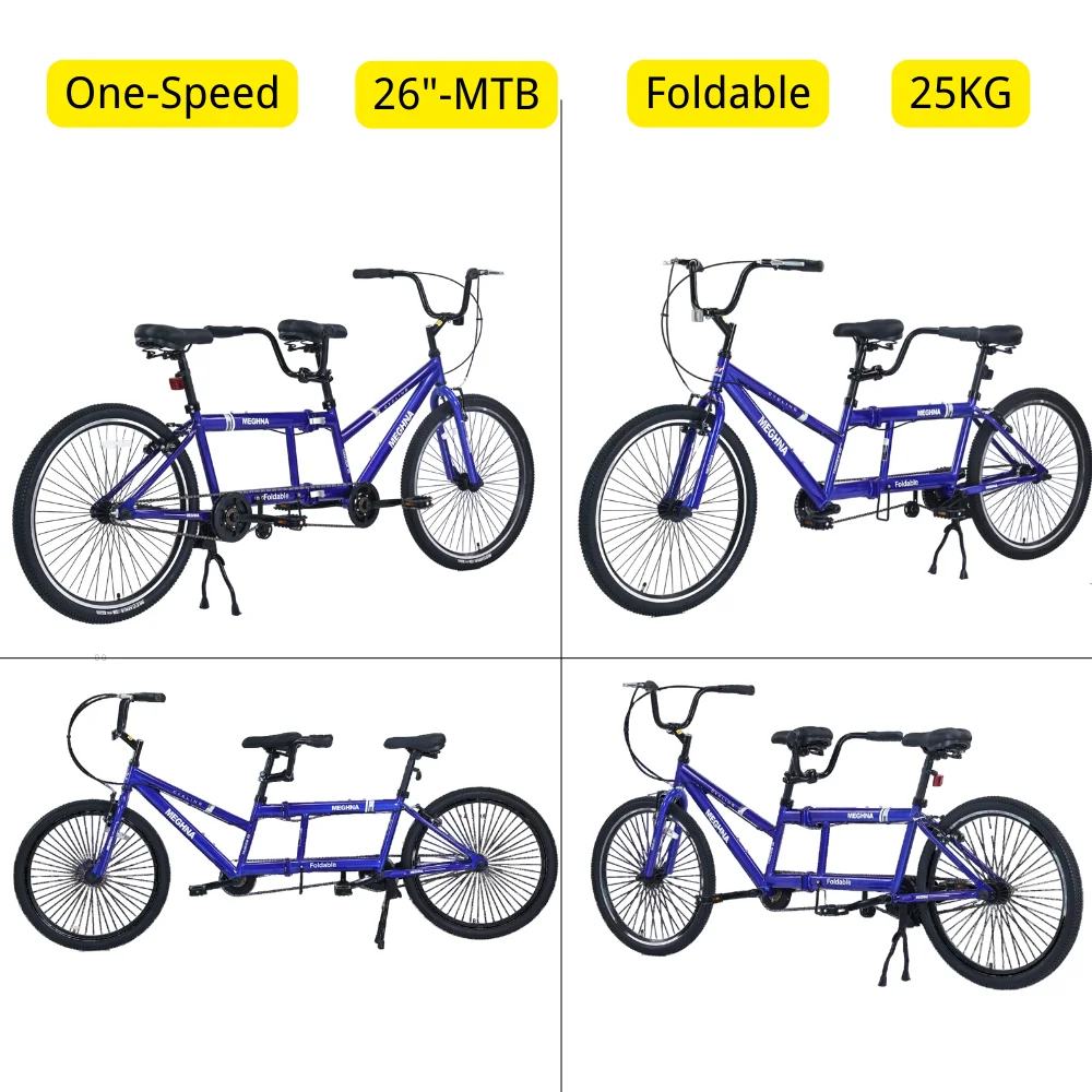 26 Inches Meghna Folding Tandem City Bike 3-Seater 1-speed Tandem Bicycle Adult Outdoor Beach Cruiser Double V- Brake 2인용 자전거
26 Inches Meghna Folding Tandem City Bike 3-Seater 1-speed Tandem Bicycle Adult Outdoor Beach Cruiser Double V- Brake 2인용 자전거